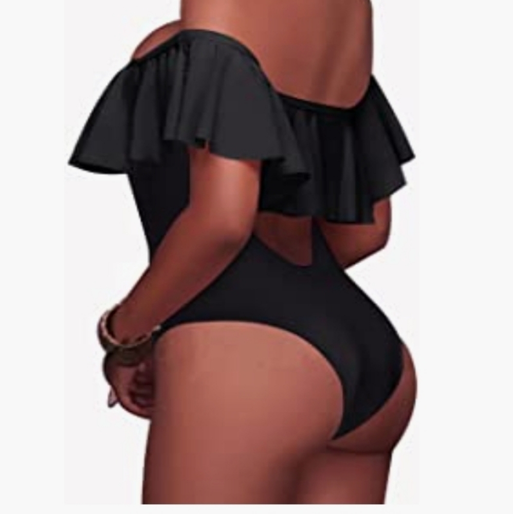 Brand new 2022 strims black fringe monokino swimsuit women scars fashion…